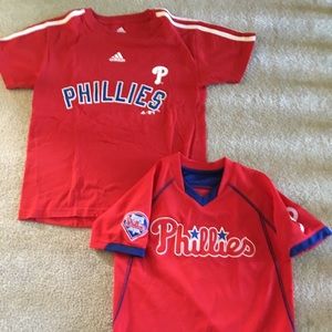 Philadelphia Phillies Shirt Jersey Lot